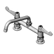 T&S Brass 5F-8DWX08 Equip Faucet, Swivel, 8", Deck Mount, Pedestal 1 image