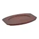 Winco APL-11UL 11" Mahogany Wood Oval Underliner for APL-11 1 image