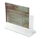 Winco ATCH-53 Tabletop Menu Card Holder - Acrylic / 5-1/2" X 3-1/2" 1 image