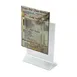 Winco ATCH-57 Tabletop Menu Card Holder - Acrylic / 5" X 7" 1 image
