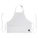 Winco BA-2724W White Bib Apron, Mid-Length 24" L x 27½" W, 3-Pocket, Adjustable Neck Strap, 65/35 Poly-Cotton Blend 1 image