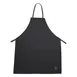 Winco BA-3226BK Black Bib Apron, 33" L x 26" W Full Length, 65/35 Poly‑Cotton Blend, No Pocket, Washable, Signature Chef 1 image