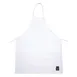 Winco BA-3226WH White Bib Apron - Full-Length 33" L x 26" W, Style, 65/35 Poly-Cotton, No Pocket, Machine Washable 1 image