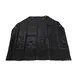Winco BA-LA Black Bib Apron – 44-1/2" L x 37" W, Latex Signature Chef, 35"+ Length, 37"+ Width, No Pocket 1 image