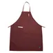 Winco BA-PBG Bib Apron – 33" x 26" Full Length, Burgundy, 65/35 Poly‑Cotton, Chef Style, 2 Pockets, Machine Wash/Dry 1 image