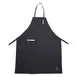 Winco BA-PBK Black Bib Apron – Full‑Length 33" x 26", 2 Pockets, 65/35 Poly‑Cotton Blend, Machine Washable 1 image