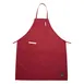 Winco BA-PRD Red Bib Apron - Full-Length 33" x 26", 2-Pocket, 65/35 Poly-Cotton Blend, Machine Washable, Chef Style 1 image