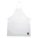 Winco BA-PWH White Bib Apron, Full‑Length 33" x 26", 2 pockets, 65/35 poly‑cotton blend, machine washable 1 image