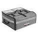 Winco BGPZ-2109 Large 21-1/2" x 21-1/2" x 9" Gray Insulated WinGo Polyester Premium Pizza Bag 1 image