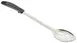 Winco BHSP-15 15" Slotted Basting Spoon with Stop Hook Black Polypropylene Handle 1 image