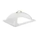 Winco C-DPF2 Half-Size Polycarbonate Side Cut Out Display Dome Cover 1 image