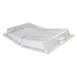 Winco C-DPFH Full Size Dome Hinged Display Cover, Polycarbonate 1 image