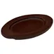 Winco CASM-6OUL Oval 6" x 9" Wood Underliner with Dual Contoured Handles for CASM-6O  1 image