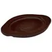 Winco CASM-7OUL Oval 7 1/2" x 9 3/4" Wood Underliner for CASM-7O  1 image