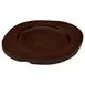 Winco CAST-5UL Round Wood Underliner with Dual Contoured Handles for CASM-5R  1 image