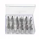 Winco CDT-24 Cake Decorating Tip Set, 24‑Piece Stainless Cream Nozzle Set with Storage Box 1 image