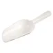 Winco CR-849W Bar Maid, 8Oz Scoop (White), Round Bowl, Hole Handle, Polyethylene 1 image