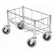 Winco DWR-1708 Trash Can Cart, 18-1/2"L X 9-1/2"W X 7"H, Rectangular, 400 lbs. Capacity 2 image