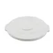 Winco FCW-20L Lid, For 20 Gallon Container, Round, BPA Free, Polypropylene, White 1 image