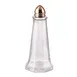 Winco G-111 Glass Salt & Pepper Shaker, 1 oz Capacity, Brass Top, Single Design, Glass Jar - 1 Dozen 1 image