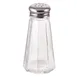 Winco G-117 3 oz Glass Salt & Pepper Shaker, Paneled Mushroom Top, 18/0 Stainless Steel - 1 Dozen 1 image