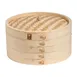 Winco J26-0012 12" 2-Tier Bamboo Steamer Baskets, Joyce Chen, Bamboo, 12" Diameter - Set 1 image