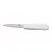 Winco K-40P 3" Paring Knife with White Polypropylene Handle 1 image