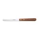 Winco K-55W 8.5" Steak Knife, 4.5" Stainless Blade Rounded Tip, Wooden Handle, Stamped - 1 Dozen 1 image