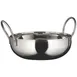 Winco KDB-6 28 Oz. Mirror Finish Stainless Steel Kady Bowl with Welded Handles 1 image