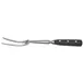 Winco KFP-121 Acero 12" Steel Curved Carving Fork, POM Handle 1 image