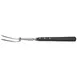 Winco KFP-180 Acero 18" German Steel Carving Fork with POM Black Handle 1 image