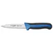 Winco KSTK-31 Paring Knife, 3‑1/2" Serrated Blade, X50CrMoV15 Steel, Black/Blue Handle - 2/Pack 1 image