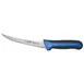 Winco KSTK-60 Sof-Tek 6" High Carbon Steel Boning Knife w/ Blue / Black Handle 1 image