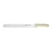 Winco KWP-121 Stäl 12" Straight Bread Knife with White Polypropylene Handle 1 image