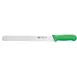 Winco KWP-121G Stäl 12" Straight Bread Knife w/ Green Handle 1 image