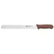 Winco KWP-121N Stäl 12" Straight Bread Knife w/ Brown Handle 1 image