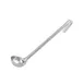 Winco LDI-1.5 One-Piece Stainless Steel 1 1/2 oz Serving Ladle w/ 10 3/8" Long Handle 1 image
