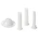 Winco MG-10SSK Replacement Sausage Stuffing Kit – 1 Flange, 3 Tubes & Plates, #10 Hub, for MG-10 Meat Grinder 1 image
