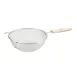Winco MSTF-6S 6 1/4" Diameter Single Mesh Strainer, Round w/ Wood Handle  1 image