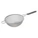Winco MSTP-10DF 10" Double Fine Mesh Strainer, Stainless Steel w/ Plastic Handle  1 image