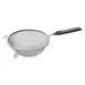 Winco MSTP-6DM 6.25" Double Medium Mesh Strainer, Stainless Steel w/ Plastic Handle  1 image