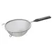 Winco MSTP-6SM 6.25" Single Medium Mesh Strainer, Stainless Steel w/ Plastic Handle  1 image