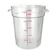 Winco PCRC-22, 22 Qt Polycarbonate Food Storage Container, Clear 1 image