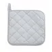 Winco PH-8S Pot Holder, 8" x 8" Silicone-Coated 100% Cotton, Silver Finish - 1 Dozen 1 image