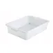Winco PL-5W White Dish Box, 1-Compartment, Polypropylene 1 image