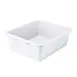 Winco PLW-7W White Dish Box, 1-Compartment, Freezer Safe 1 image