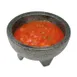 Winco PMSB-10 Molcajete Salsa Bowl, 10‑oz Black Polypropylene, Dishwasher Safe - 4/Pack 1 image