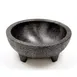 Winco PMSB-4 Molcajete Salsa Bowl Set, 4 oz Black Polypropylene BPA-Free Dishwasher Safe - 4/Pack 1 image