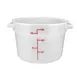 Winco PPRC-12W 12 qt White Round Food Storage Container, Polypropylene 1 image
