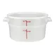 Winco PPRC-2W 2 Qt White Polypropylene Food Storage Container 1 image